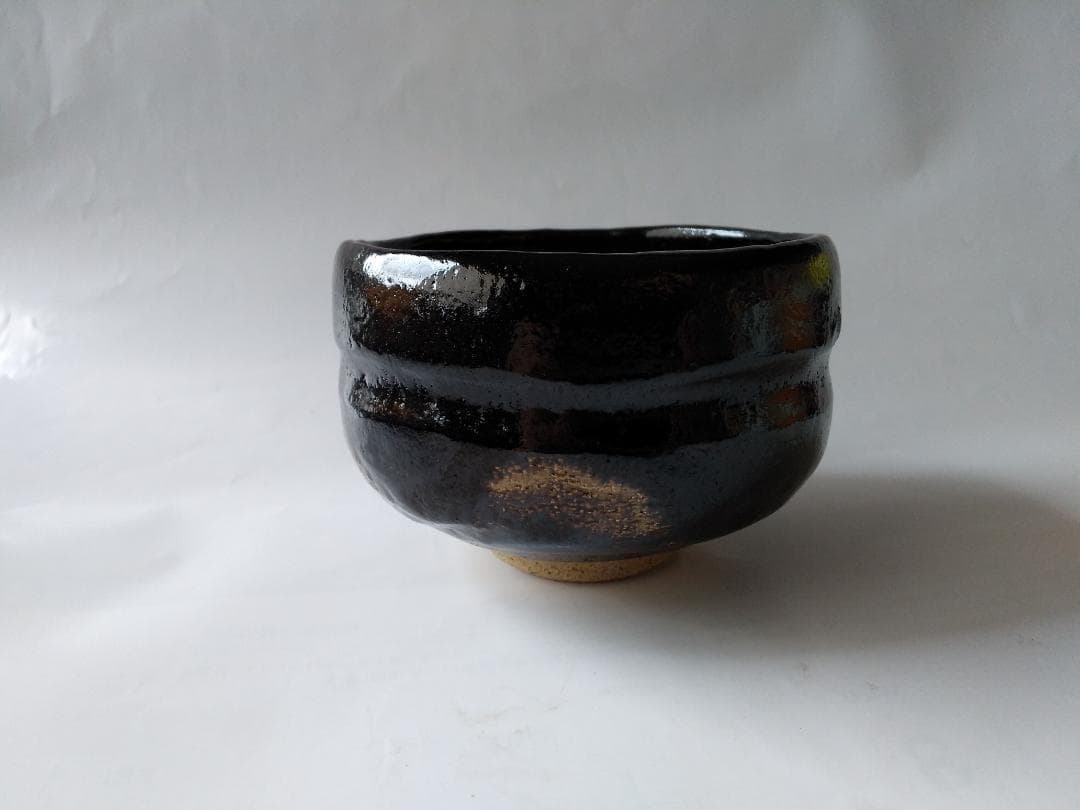 佐々木松楽 黒楽茶碗 前大徳 高橋悦道 書付 銘『 松籟 』 共布 共箱 新品