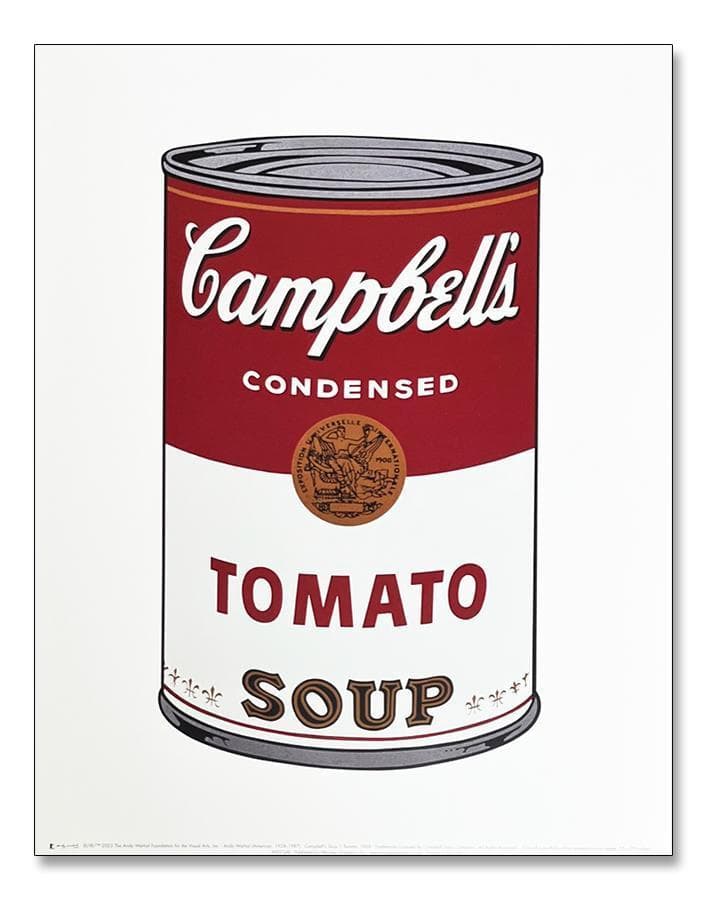 特別額装マット作品/アートポスター/ウォーホル/キャンベル