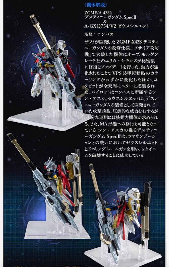 デスティニーガンダム Spec II & ゼウスシルエット