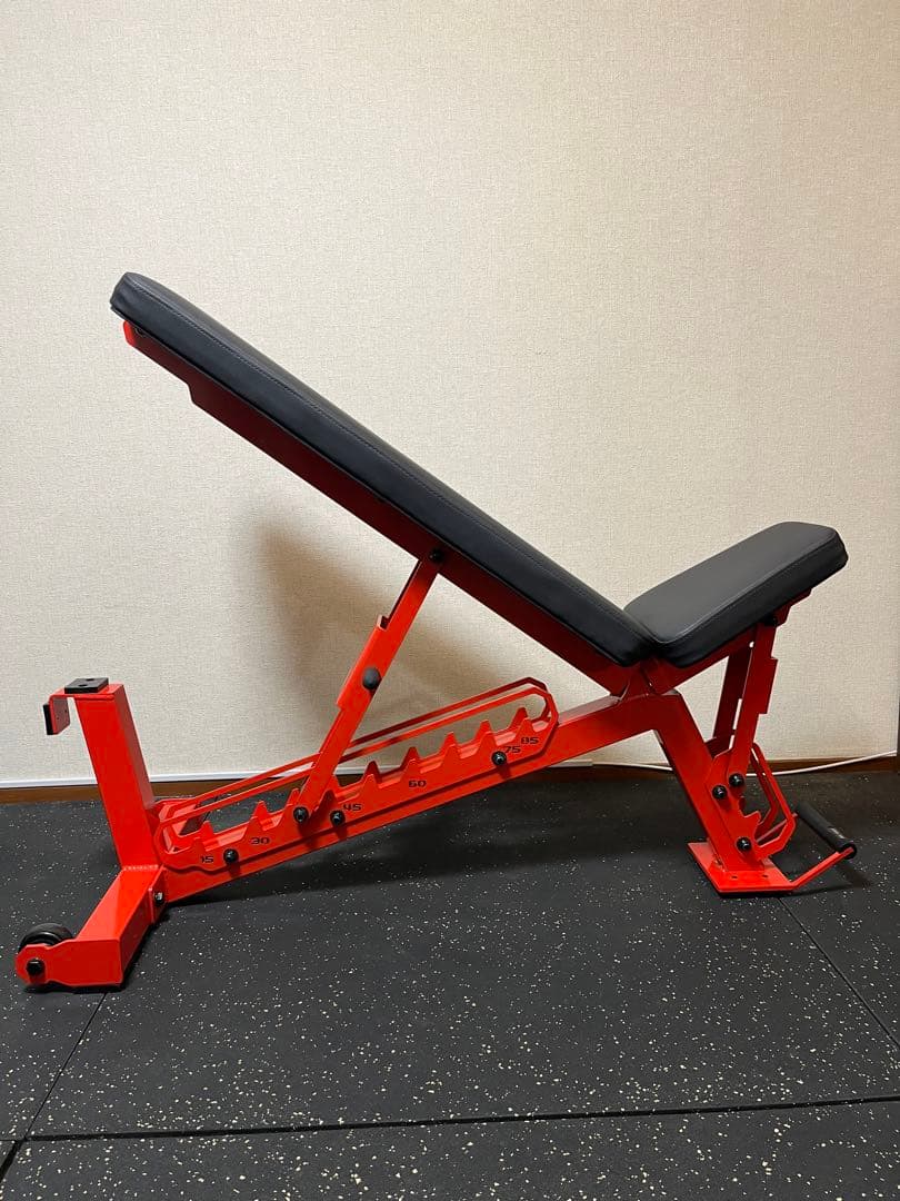 MBCアジャスタブルコンパクトベンチ　グロスレッド　都内引き取り限定