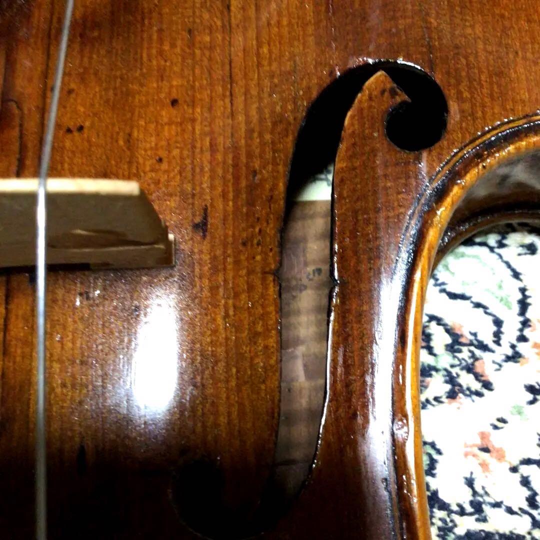 オールドフレンチ　レッドブラウンバイオリン本体