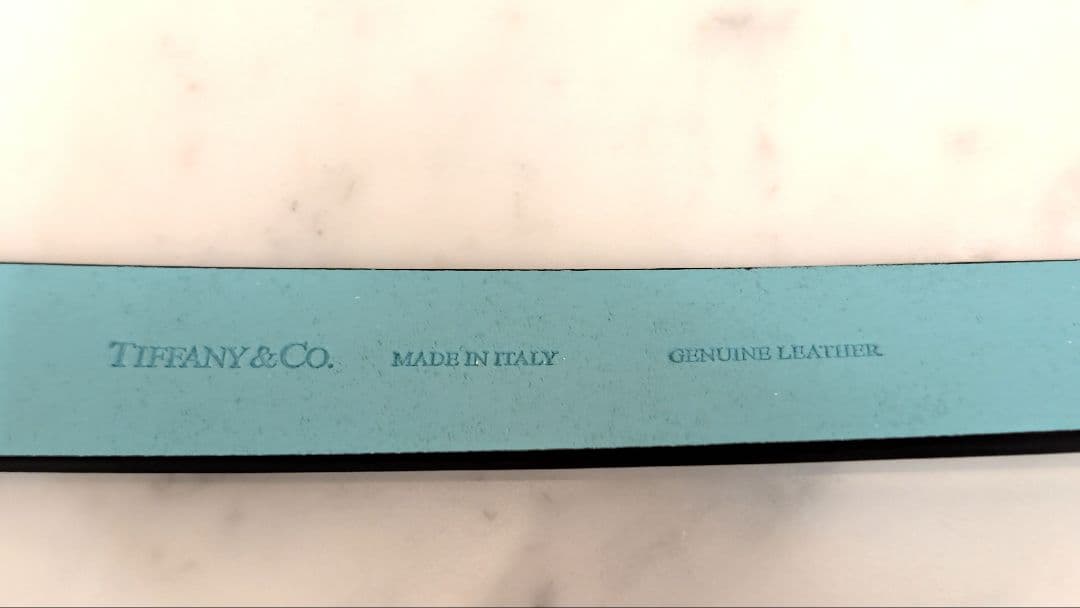 ■試着のみ 新品未使用 TIFFANY 首輪+リードセット Lサイズ 中〜大型犬