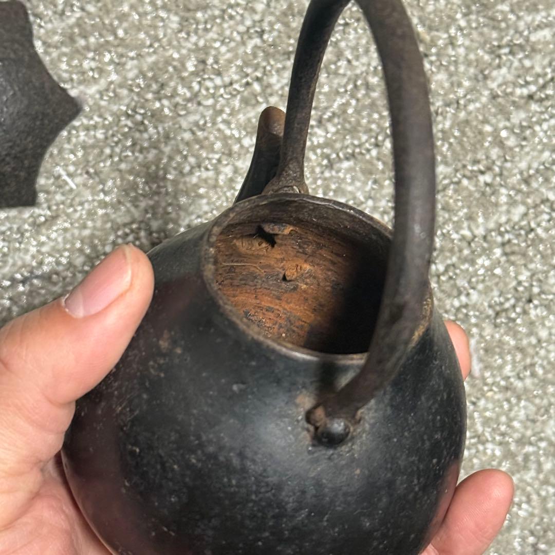 鉄瓶 なす 茄子型 急須 ミニ ナス 鉄器