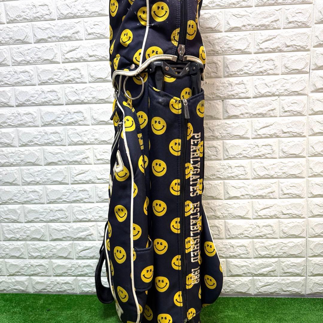 パーリーゲイツ　キャディーバッグ　ニコちゃん　スタンド式　9.5型　ネイビー