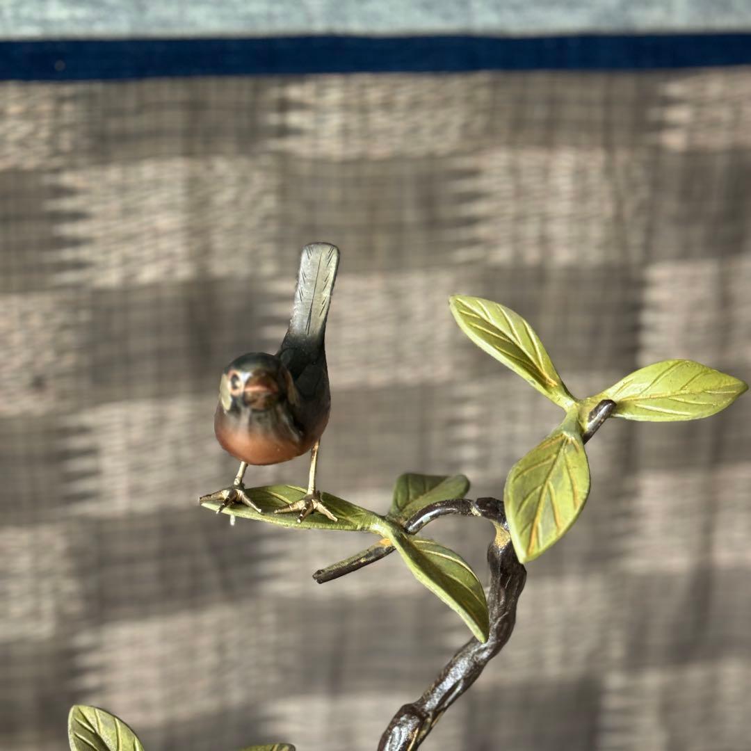 高岡銅器　青銅　ブロンズ　正晴　在銘