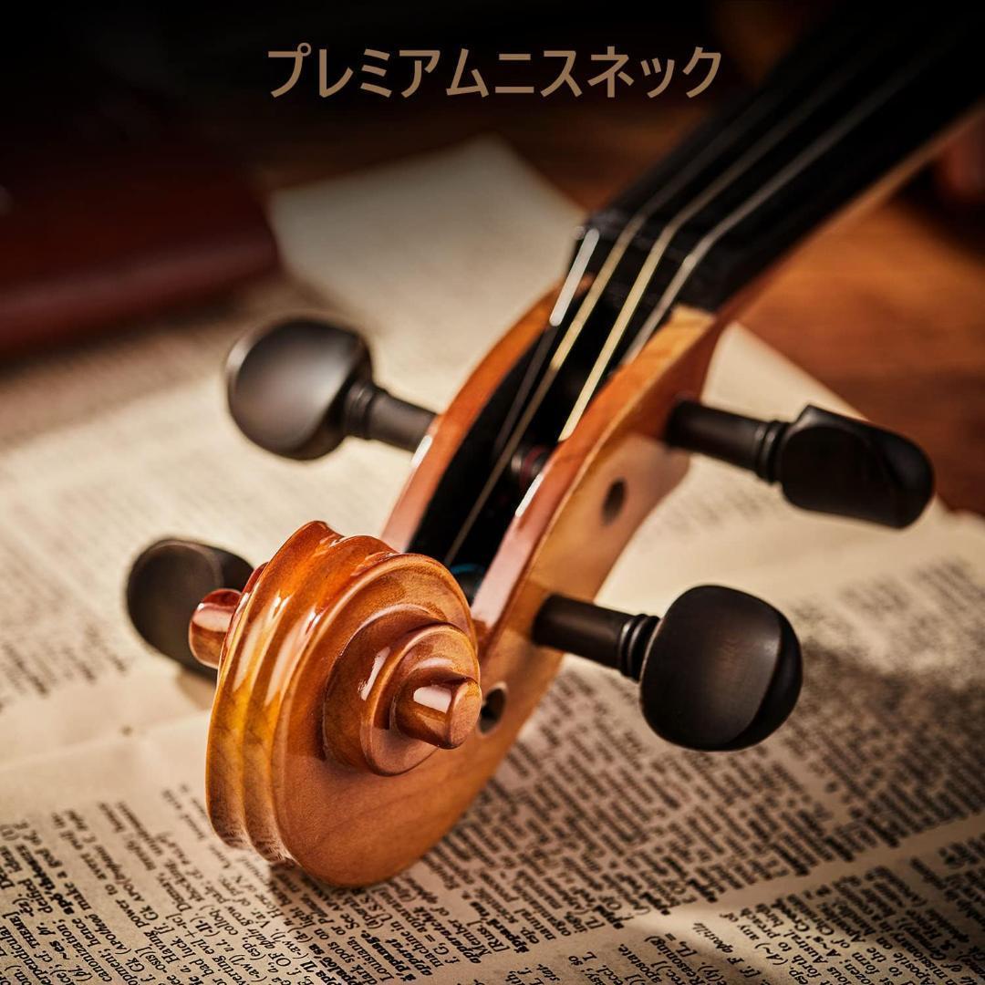 【M2067-165-126】バイオリン 4/4 単板　弓2本