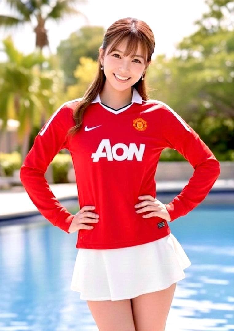 NIKE マンチェスターユナイテッド 10/11 長袖 ホーム ユニフォーム L