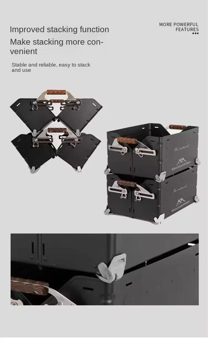 マットブラック シェルフコンテナ 25 スタッキングコンテナ シェルコン