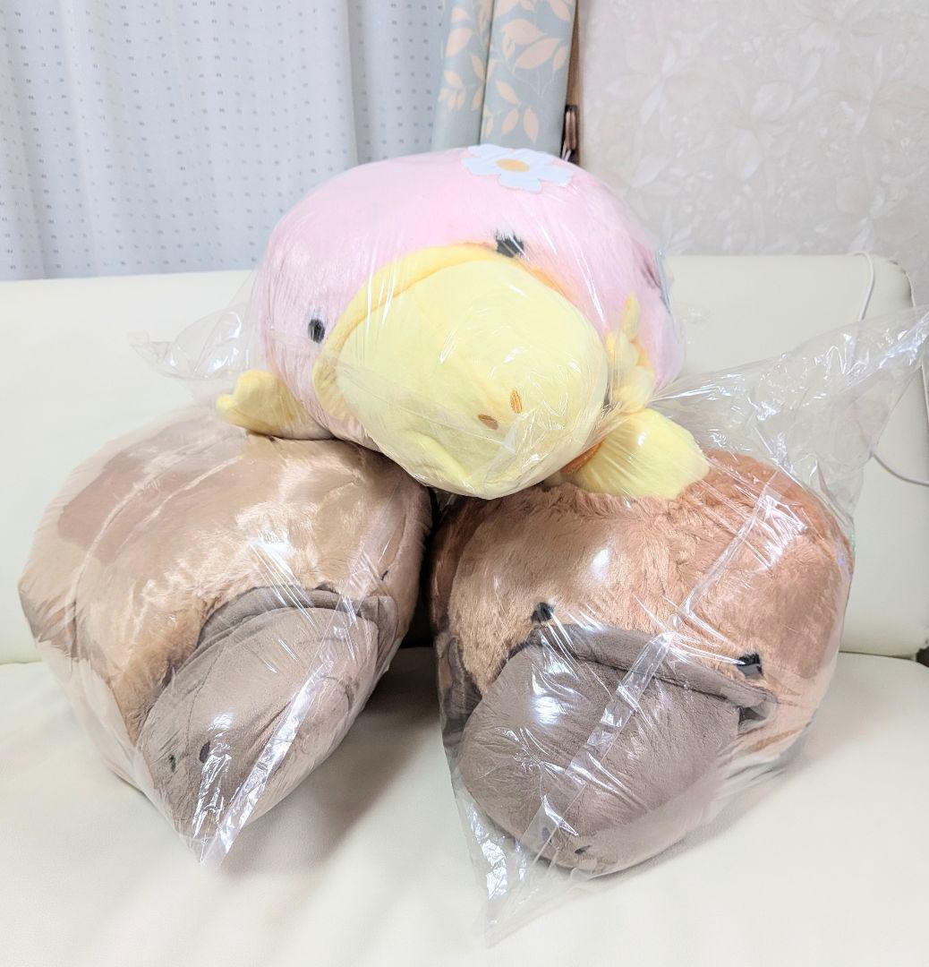 限定特価！新品【はしっこかものはしおさんぽ】ウルトラBIGぬいぐるみ(★全3種)