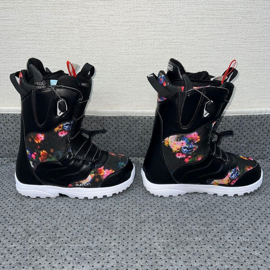 1回使用 23cm 希少 花柄 BURTON MINT AF レースブーツ
