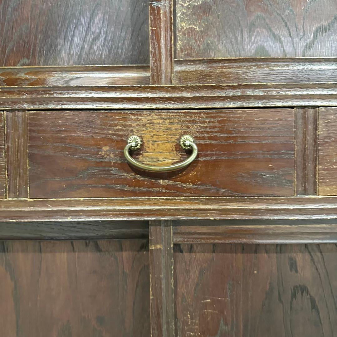 ★1950年代★ 昭和レトロ 水屋箪笥 和風食器棚 古民家家具 引戸収納 飾り棚