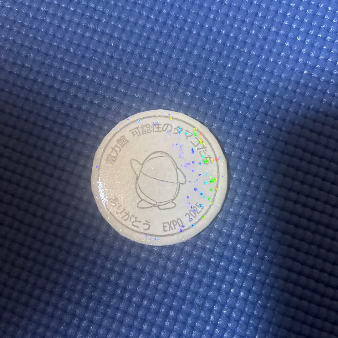 【大阪万博】閉幕日限定　電力館　可能性のタマゴたち　マグネット×2 缶パッチ×1