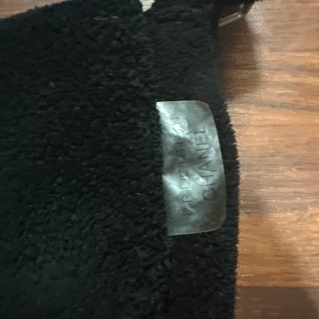 CHANEL ブラック スエード バッグ