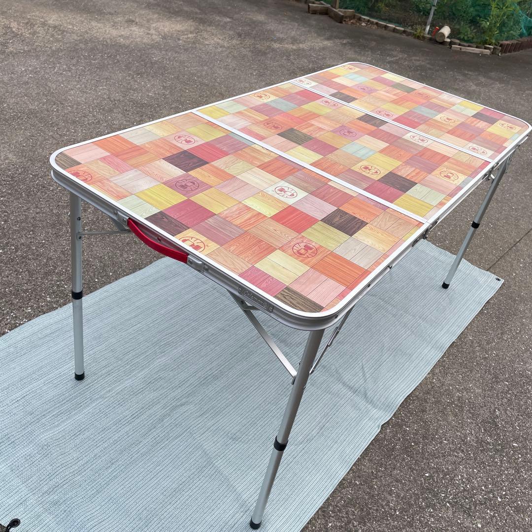 《コールマン》ナチュラルモザイクリビングテーブル140cm バーベキュー