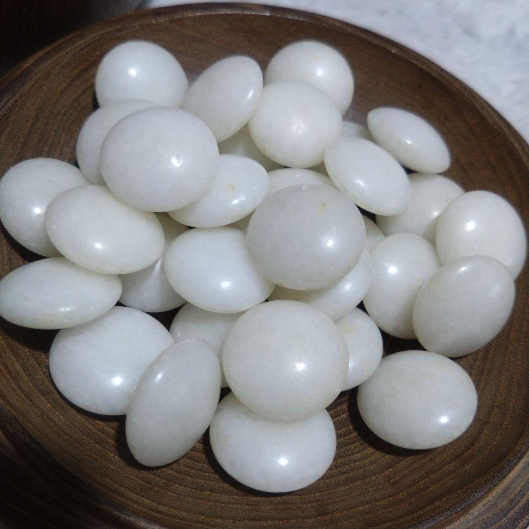 超希少【囲碁】大理石製　碁石セット　厚み10.3ミリ