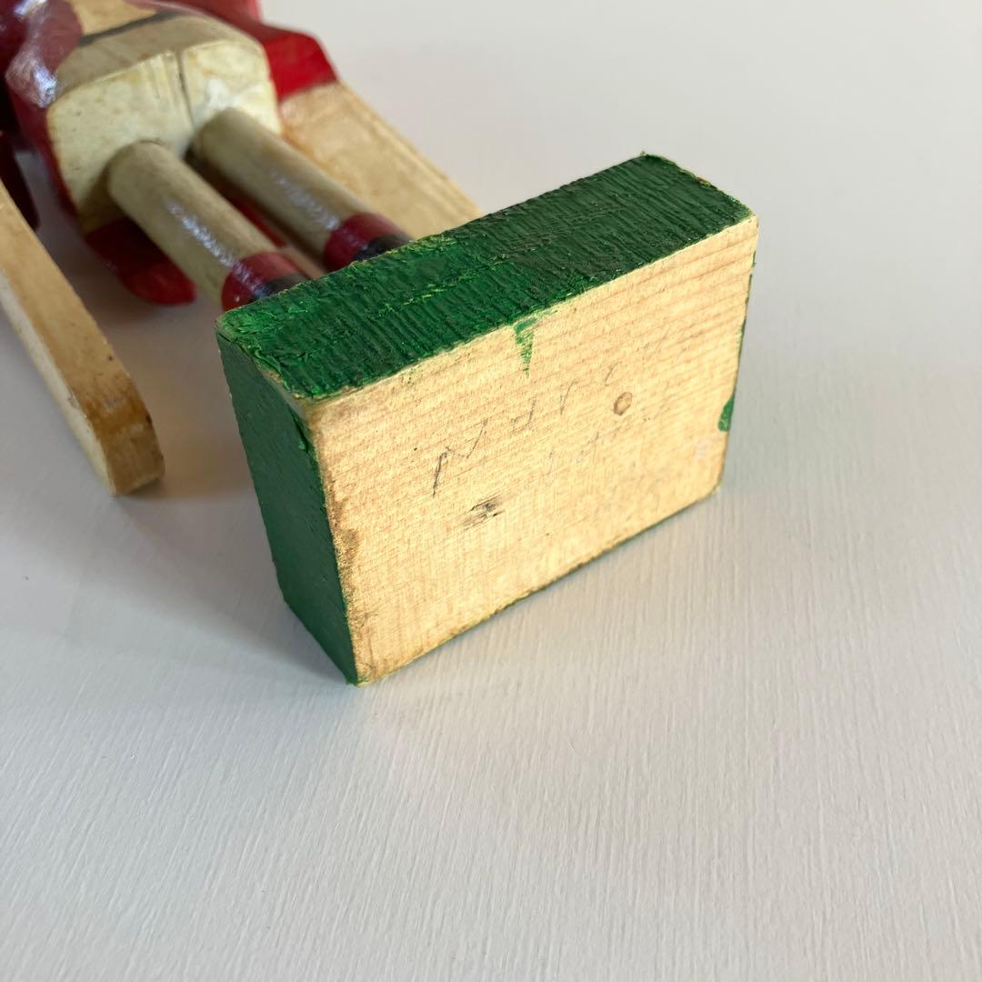 【希少】アンティーク ドール フォークアート 木製 人形 風見 民藝