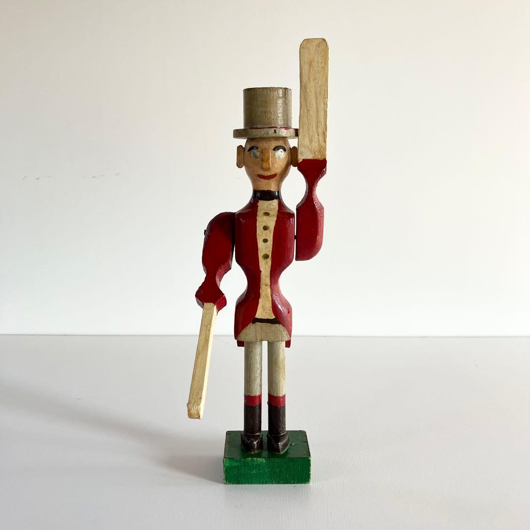 【希少】アンティーク ドール フォークアート 木製 人形 風見 民藝