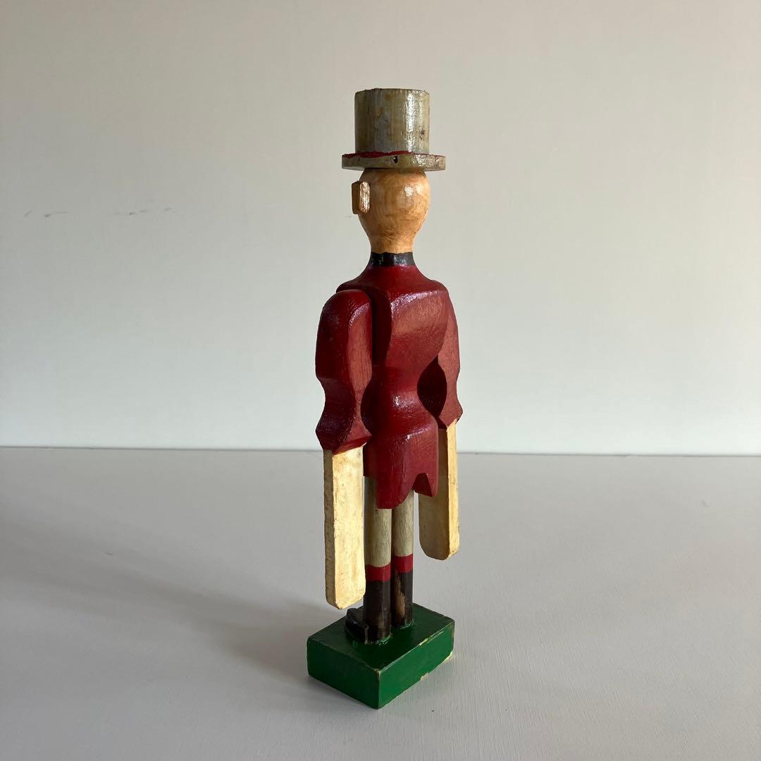 【希少】アンティーク ドール フォークアート 木製 人形 風見 民藝