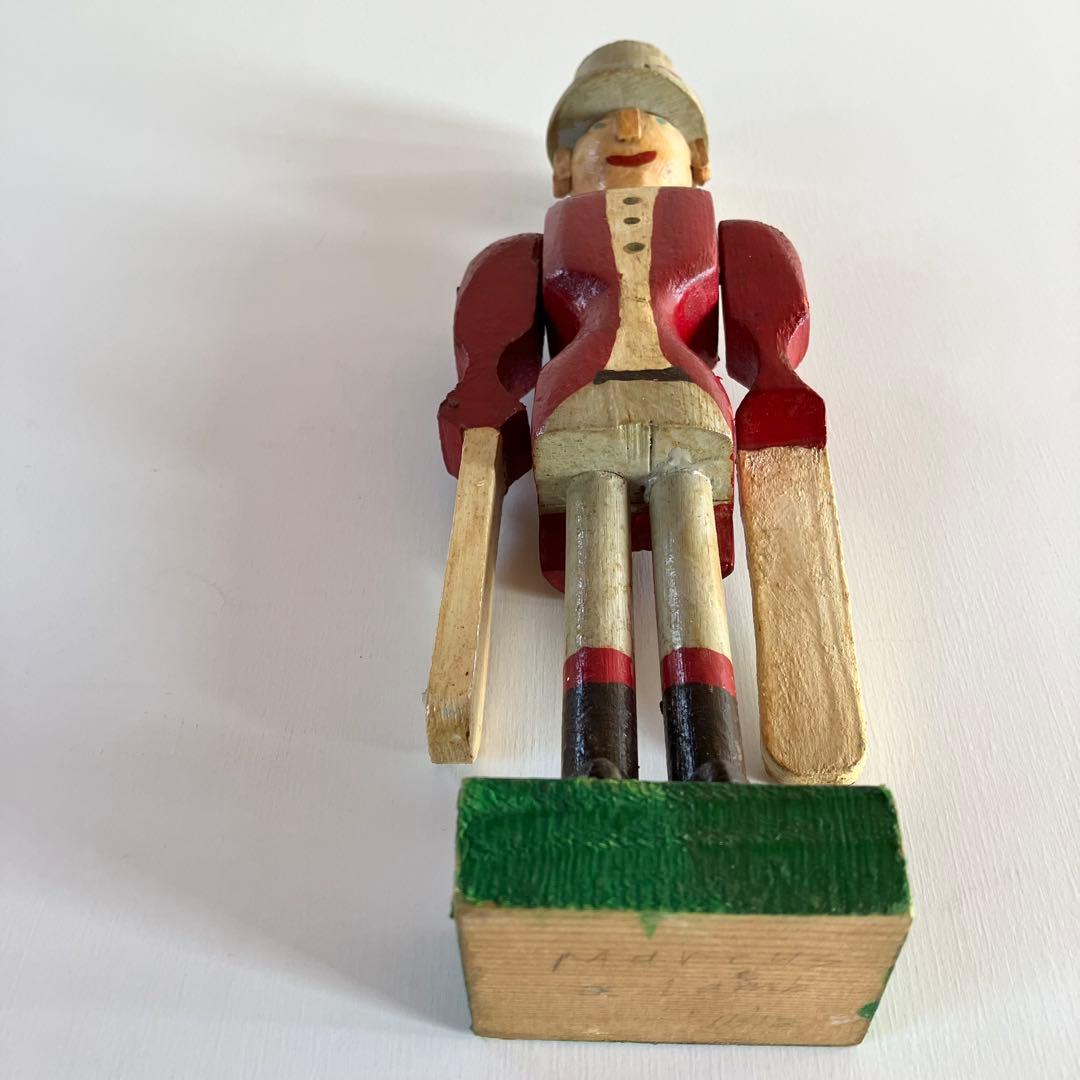 【希少】アンティーク ドール フォークアート 木製 人形 風見 民藝