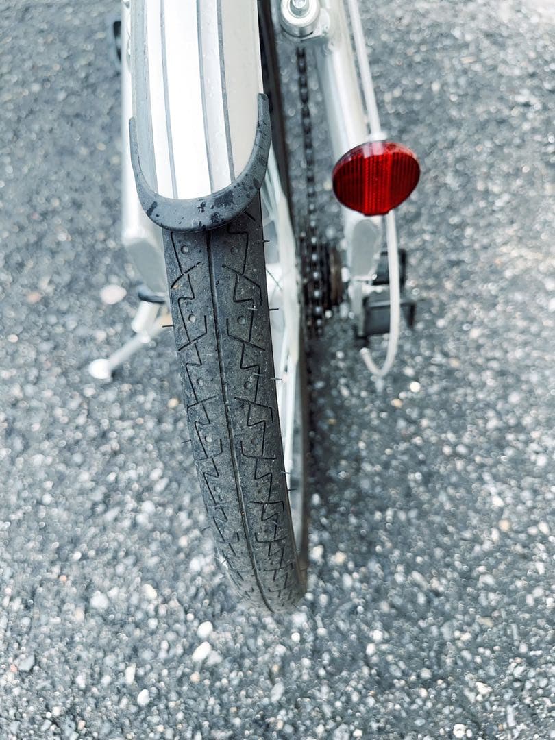 【大阪市周辺限定】折りたたみ自転車 シルバー