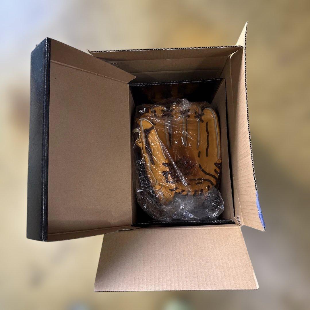 新品未使用タグ付きMizuno Pro 硬式野球グローブ オレンジ右利き内野手用