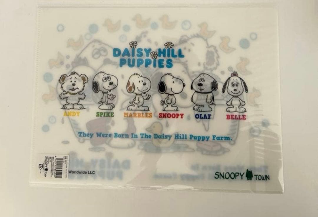 スヌーピータウン　クリアファイル　Daisy Hill Puppies