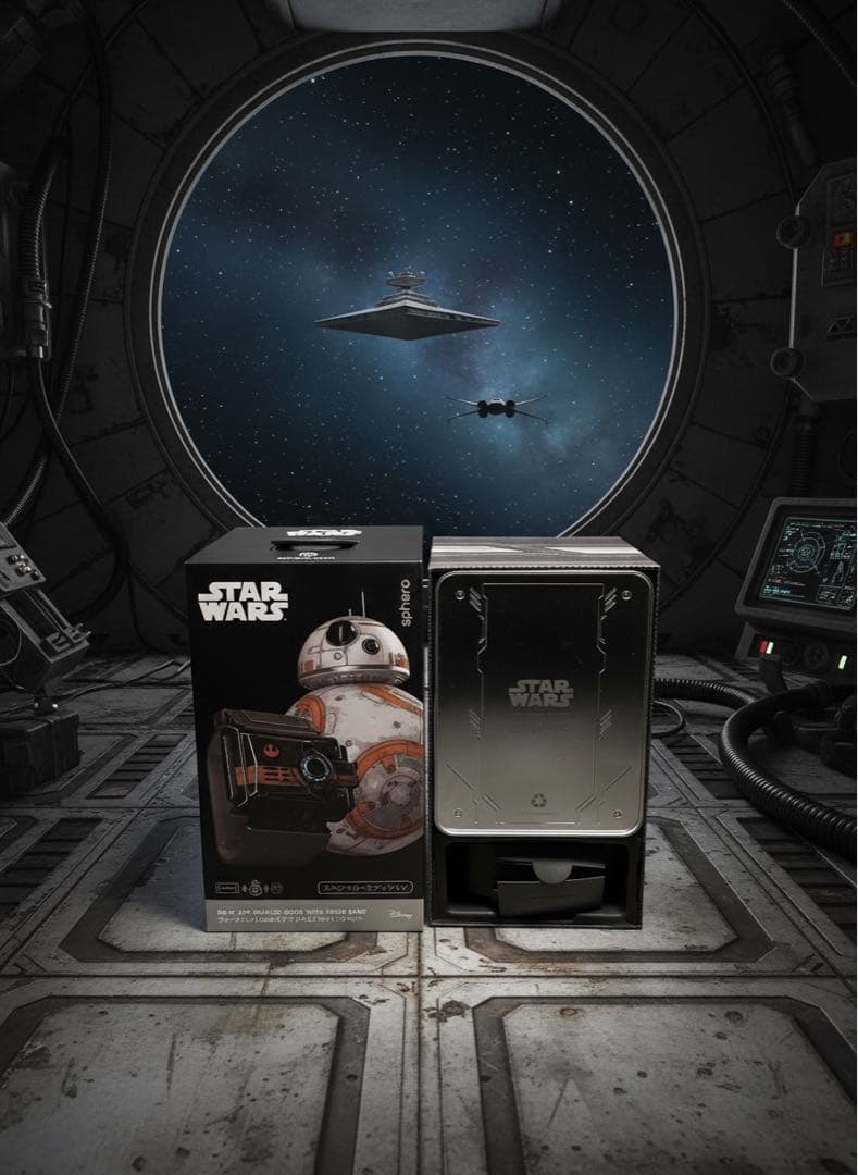 STAR WARS BB-8 ロボット2つ コントローラーとフォースバンド付き
