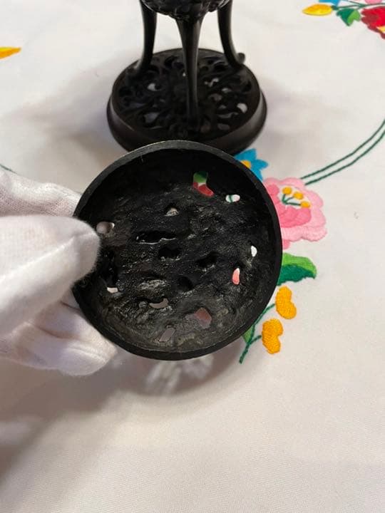 香炉 龍 黄銅 彫刻 置物 開運 金運　風水 骨董 古美術 アンティーク　中国