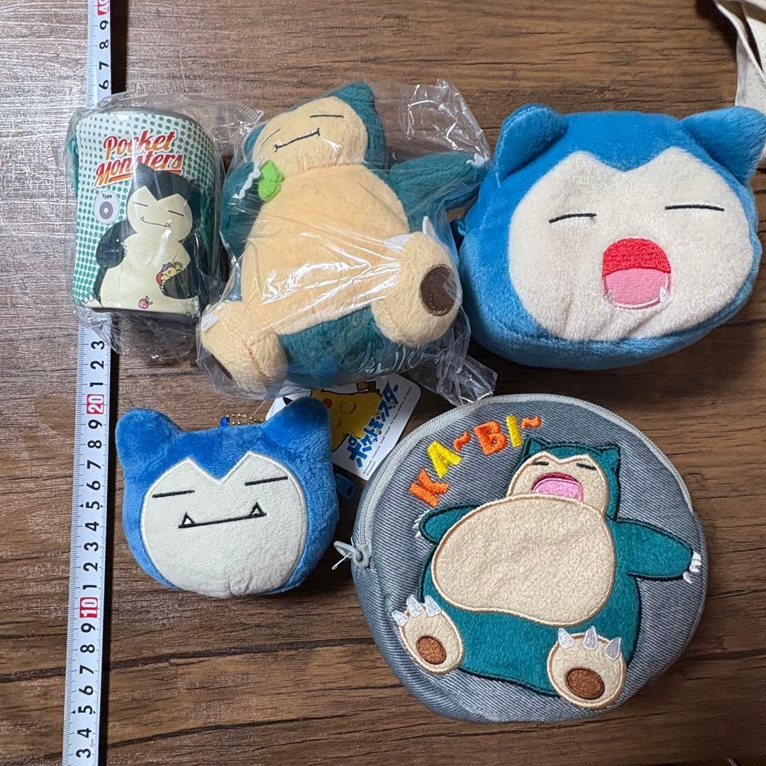 ポケットモンスター　カビゴンポーチ、トートバッグ、ブランケット、ぬいぐるみセット