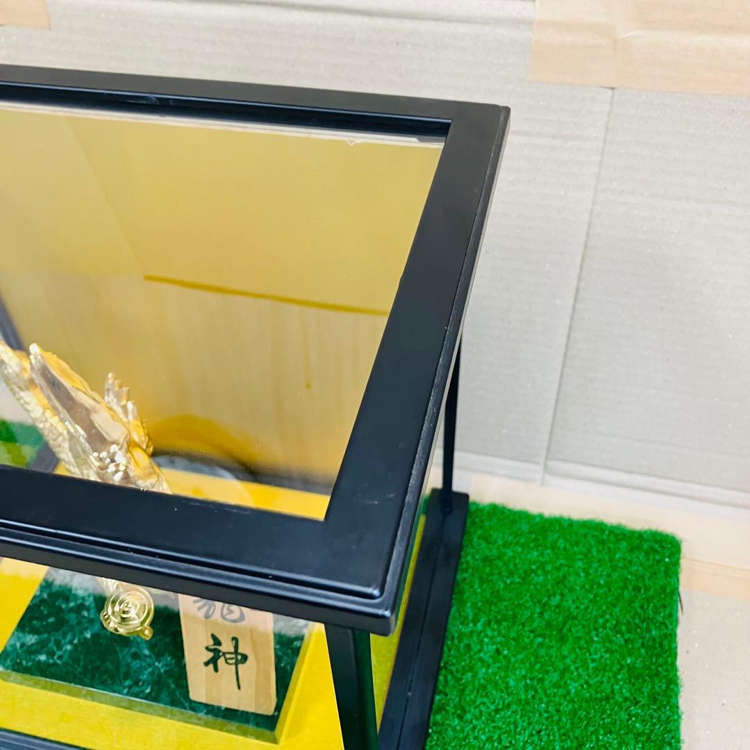 高岡銅器 竹中銅器 24KGP 黄金 龍神 鋳銅製 大理石台座 ケース付