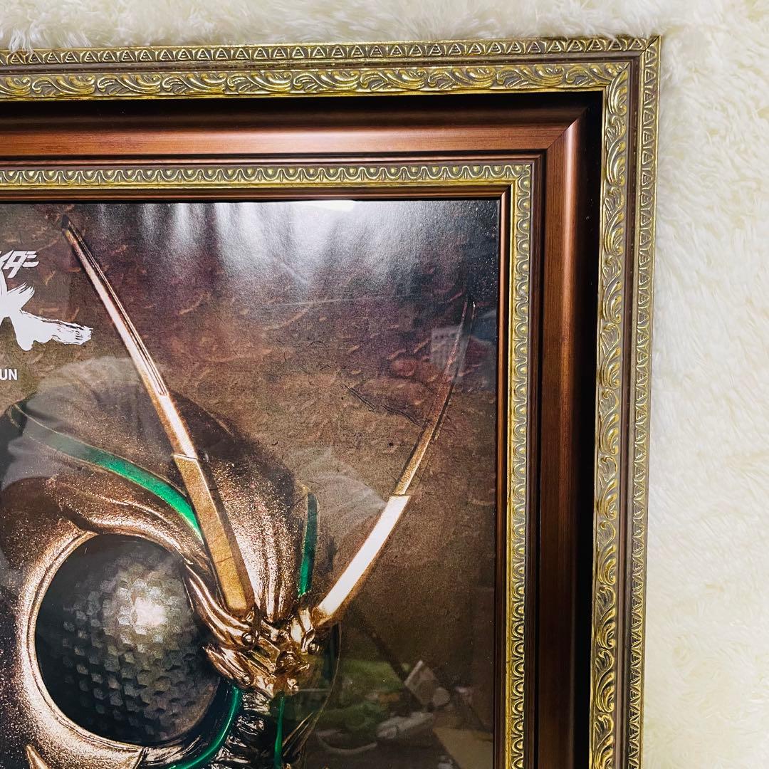 仮面ライダー　肖像画風　額縁ポスター　ブラックサン　シャドウムーン