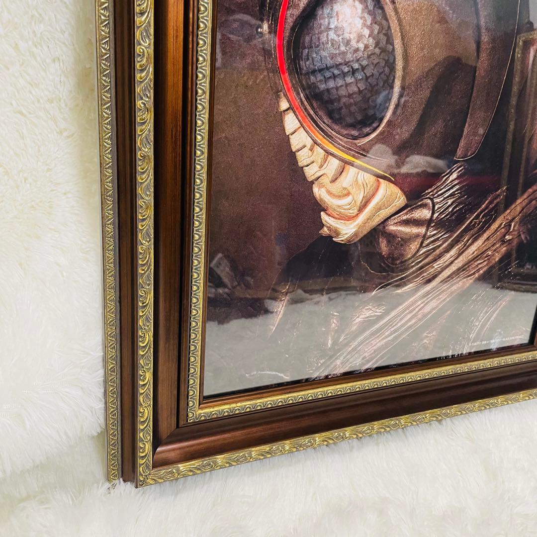 仮面ライダー　肖像画風　額縁ポスター　ブラックサン　シャドウムーン