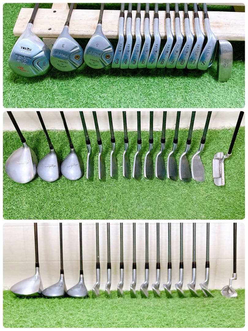 M２ホンマ　初心者オススメ　ゴルフクラブ　メンズセット　右利き　14本