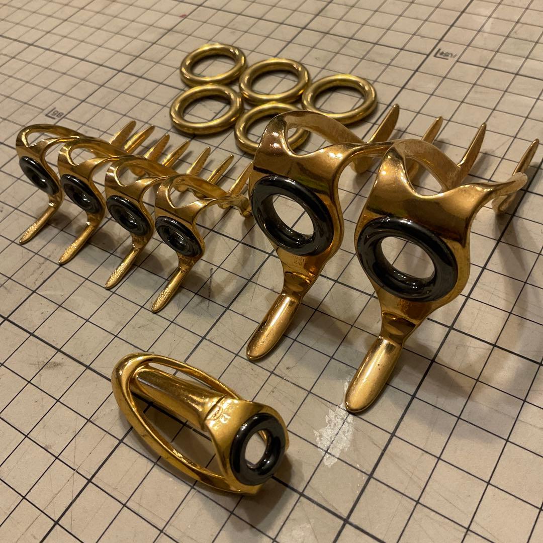 s*e様 Fuji 富士工業 クエ　深海　トローリング　大物竿用　ゴールド ガイ