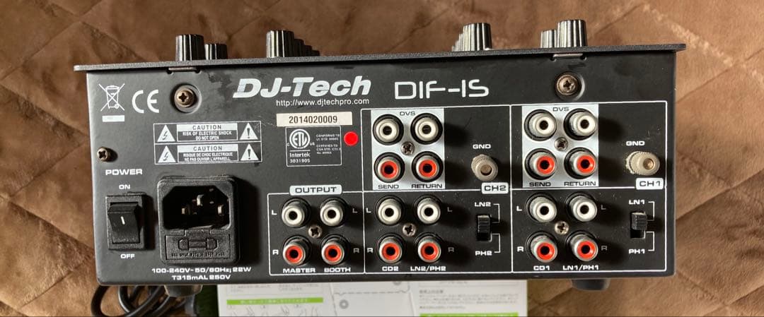 DJ-Tech DIF-1S DJミキサー