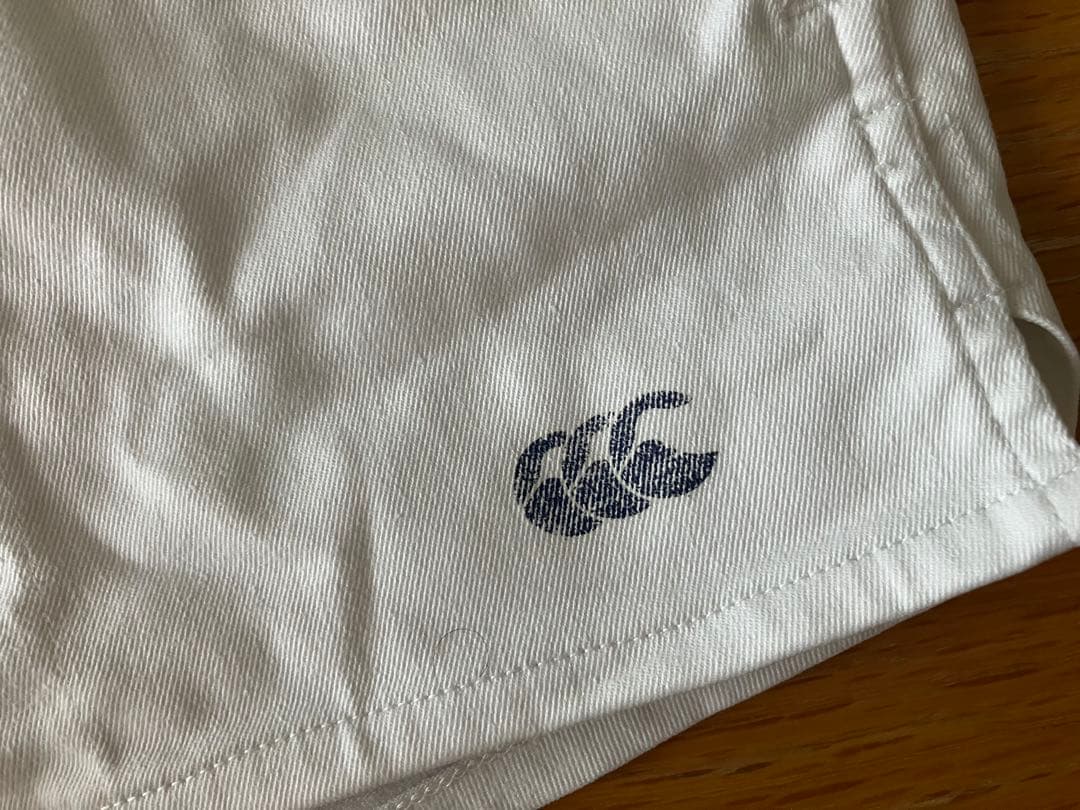 【貴重】カンタベリー／イングランド型ラグビーパンツ（白・中古）32インチ