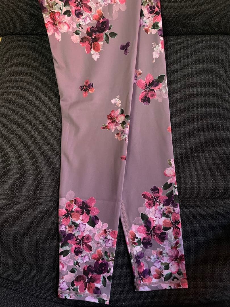 SUKALA フルオブフラワー パネルレギンス M モーヴ