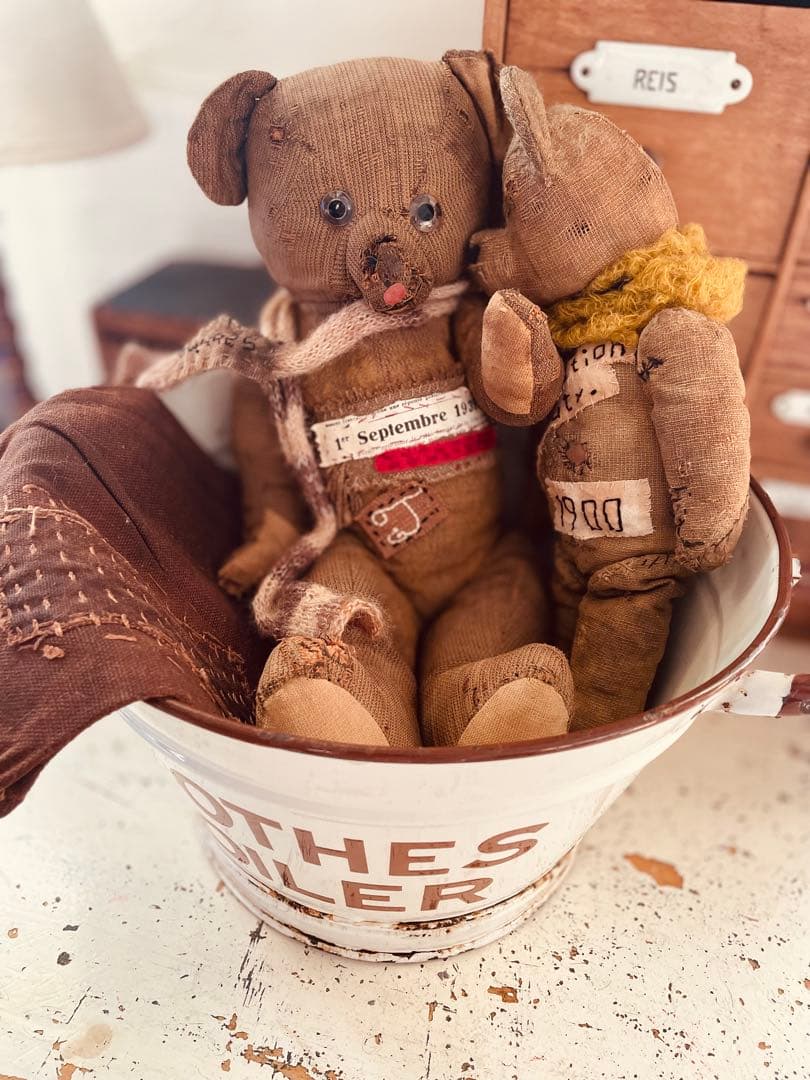 あ*ち様 唯一無二　アンティークベア　襤褸ちゃん