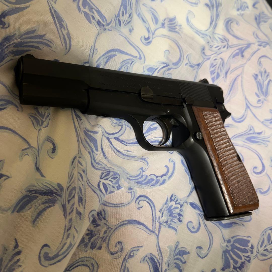 廃版貴重タナカワークス ブローニング ハイパワーHWビジランディ木製グリップ仕様