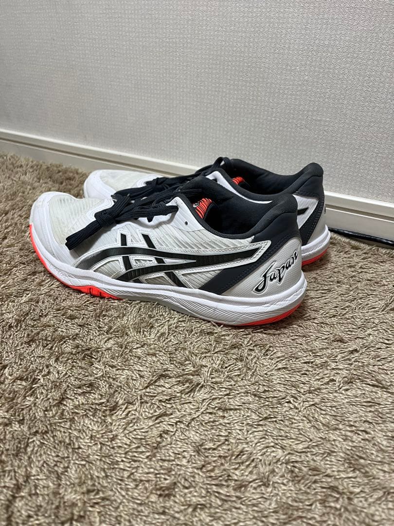 ASICS JAPAN バレーボールシューズ ホワイト/ブラック/オレンジ