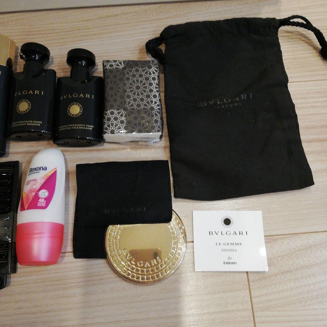 【新品未使用】エミレーツ航空 ファーストクラス アメニティバッグ ブルガリ✦