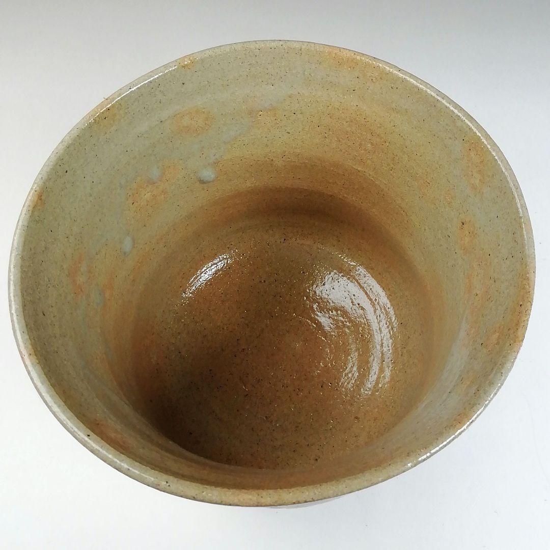 Ｔ９７８　茶碗　『立鶴』『筒茶碗』『廣州窯 造』　共箱　抹茶碗　茶道具