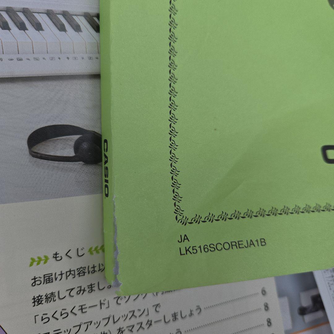 美品　CASIO 電子キーボード LK-516 付属品あり