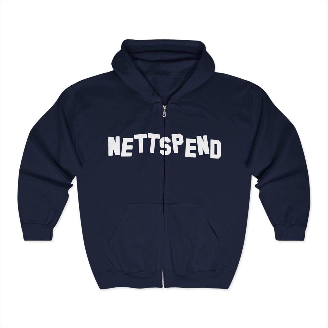 NETTSPEND ネイビー ジップアップパーカー S