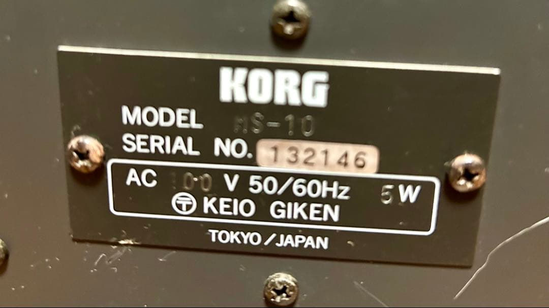 KORG MS-10 アナログシンセサイザー