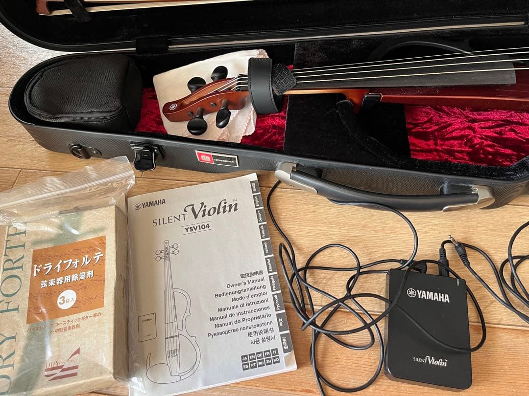 Yamaha サイレントバイオリン YSV-104 本体　ブラウン　【中古美品】