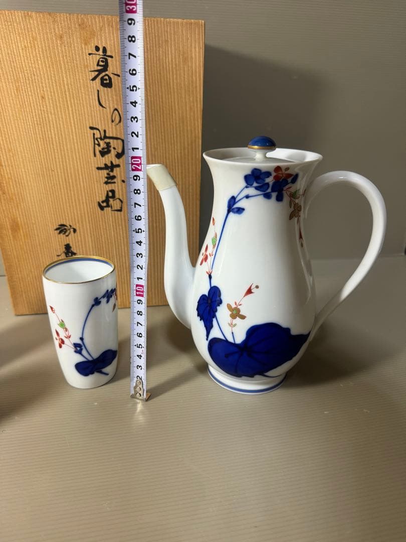 2370 香蘭社　オールド　1950年代　茶器セット　ティーポット1客　湯呑5客