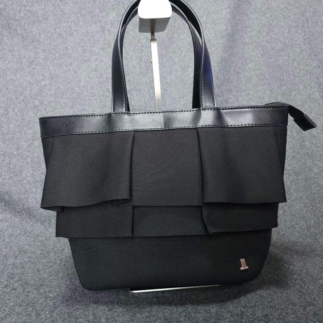 【ランバンスポール】人気刻印ロゴ×段切りかえフリルデザイン ゴルフカートバッグ黒