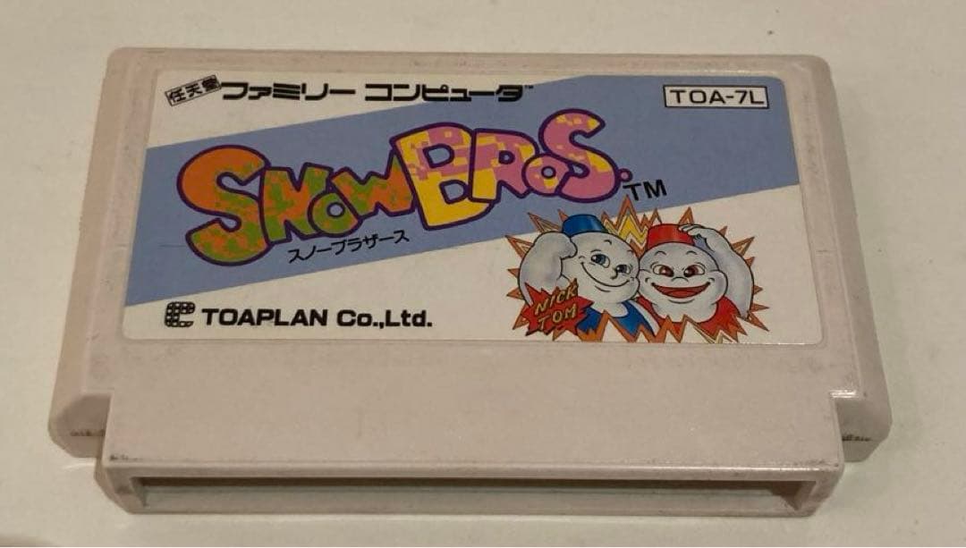 スノーブラザーズ　ファミコンソフト　箱.アンケートハガキ付き