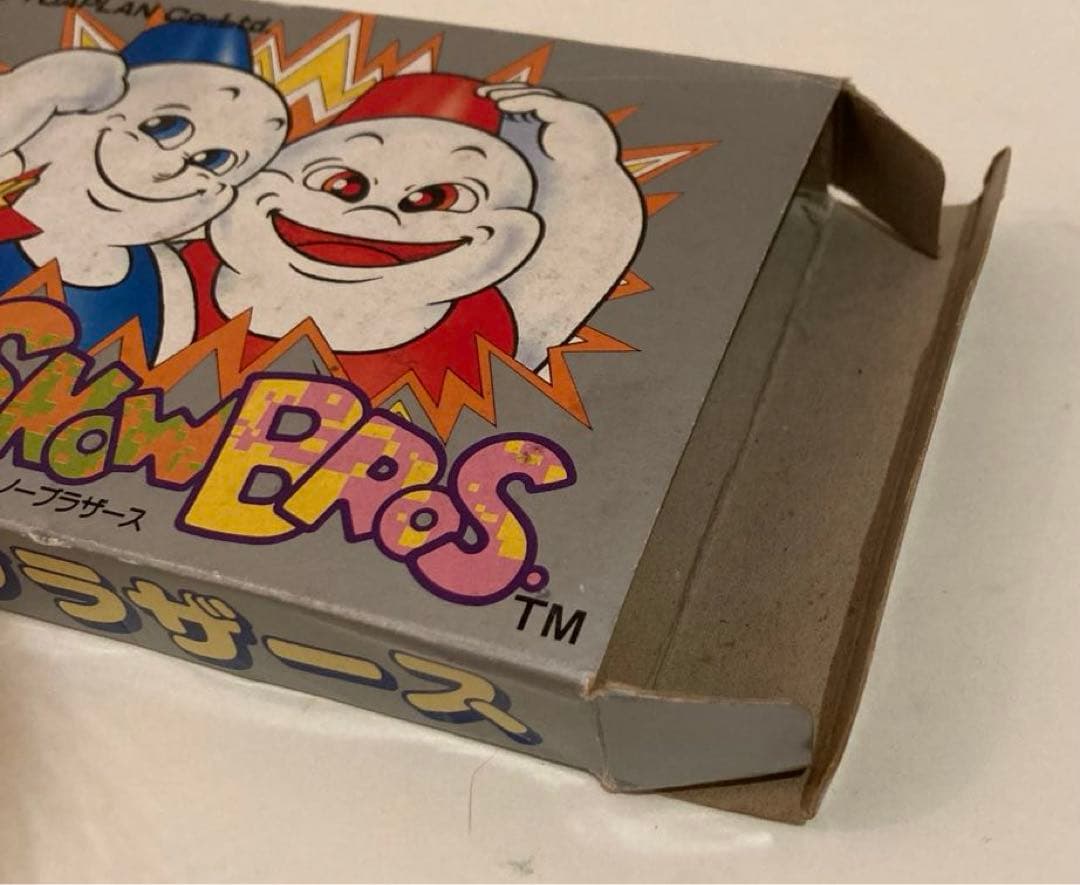 スノーブラザーズ　ファミコンソフト　箱.アンケートハガキ付き